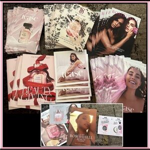 Victorias Secret sample mixed cards over 75ct + EXTRAS